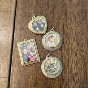 Vintage Lot of Four Photo Lockets